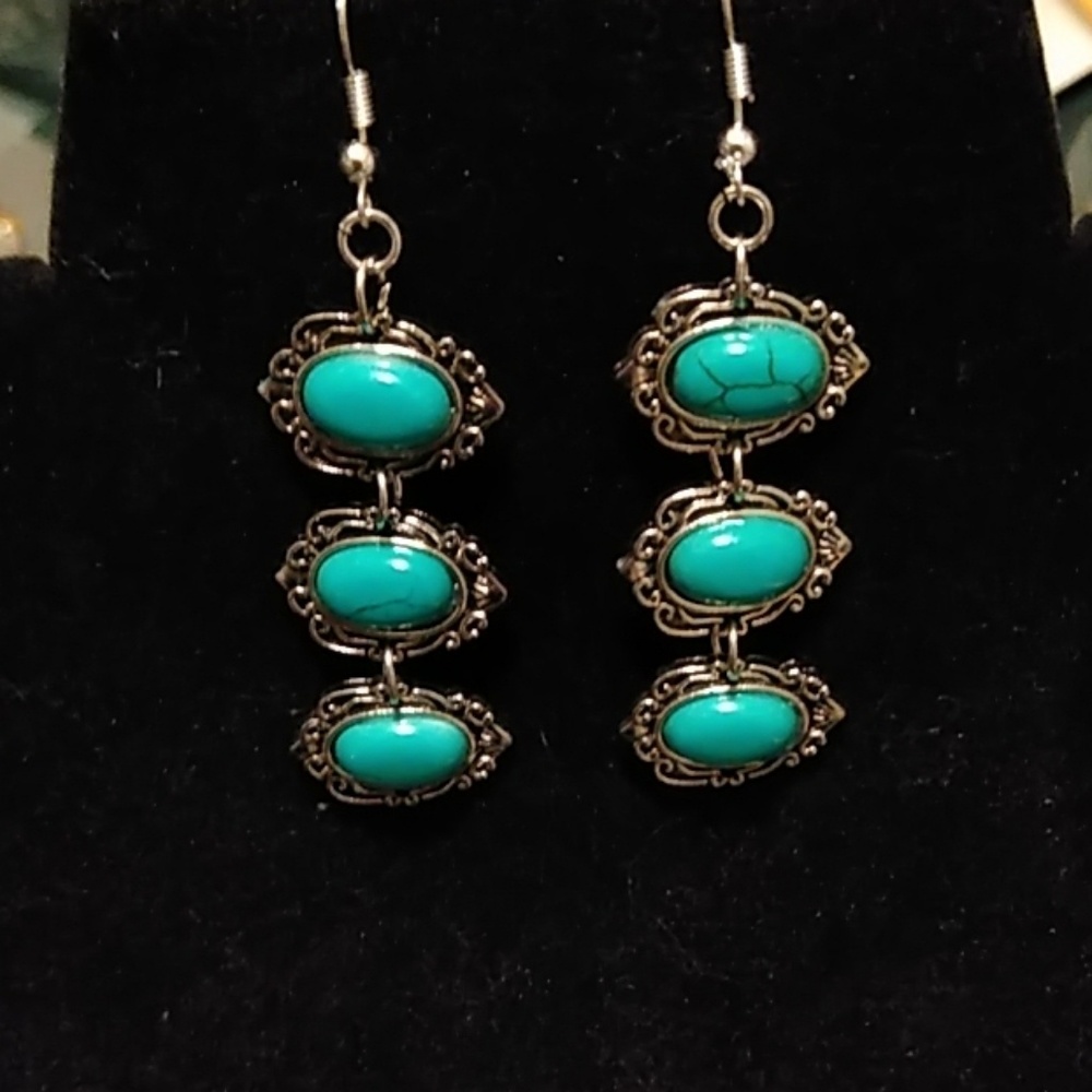 Genuine Turquoise Earrings